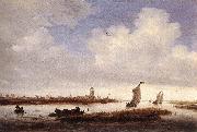 Salomon van Ruysdael View of Deventer Seen from the North West Germany oil painting artist